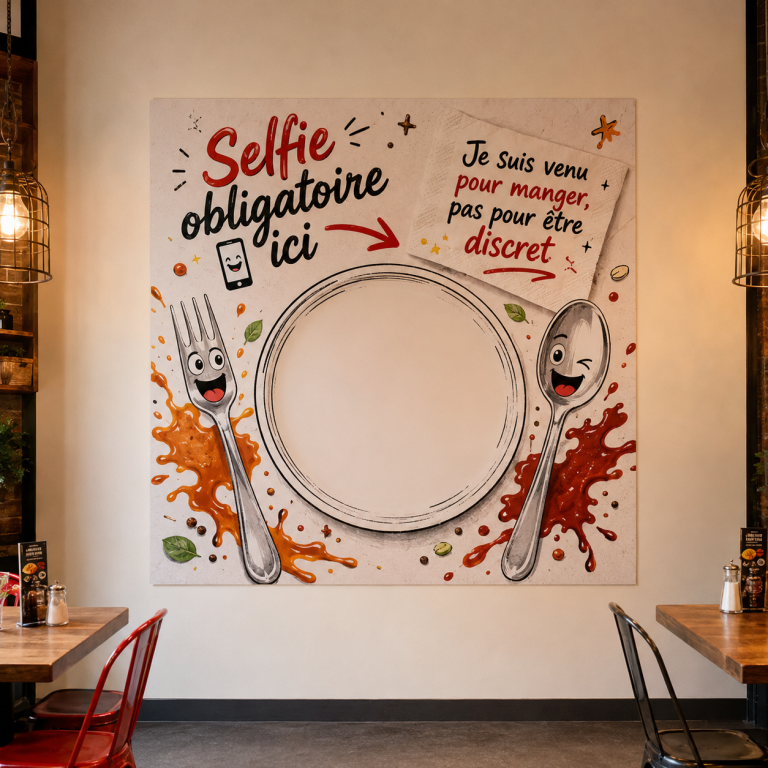 Décoration murale personnalisée pour commerce à Thionville